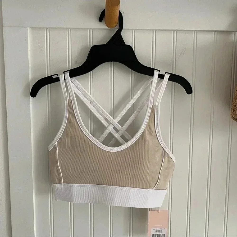 Wilo the Label Women’s Ribbed Sports Bra and Swift Short Clay Set Small - Picture 7 of 12